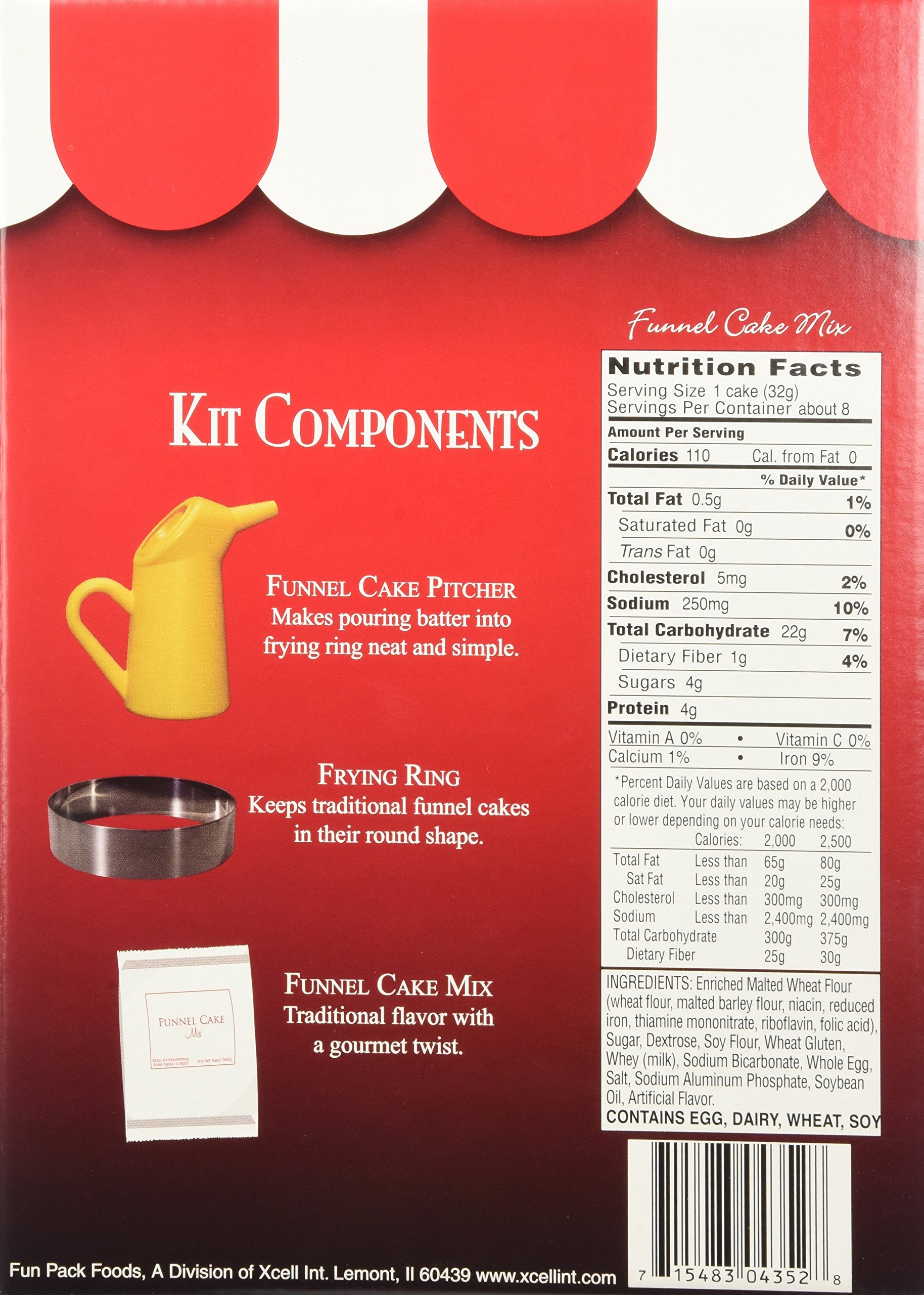 Dean Jacob's close-up of dry funnel cake mix texture highlighting easy mixing