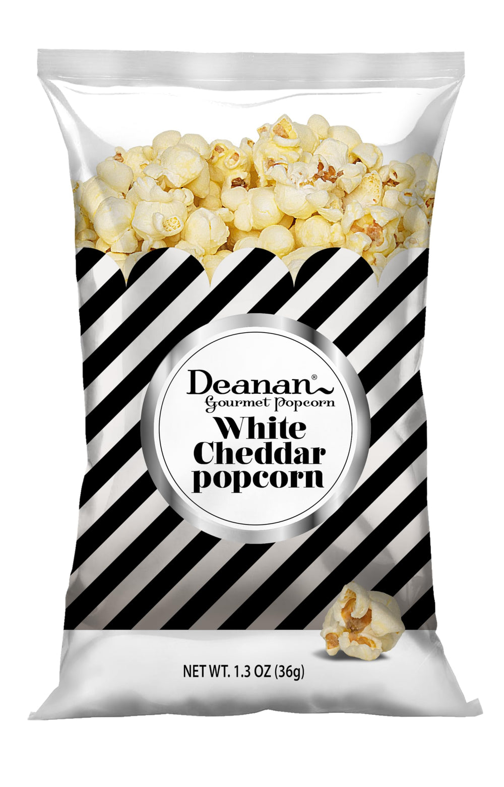 Deanan Gourmet Popcorn gift box in a lifestyle setting as a present on a table, ideal for events