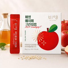 Dear Recipe front packaging showing 20 crunchy ACV sticks, convenient portability