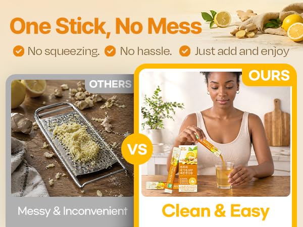 Dear Recipe stick added to hot tea showing quick flavor enhancement