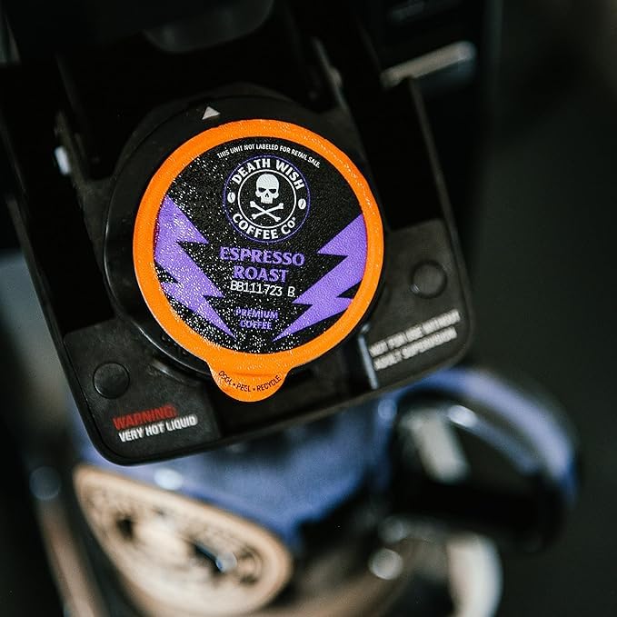 Death Wish Coffee crema and foam detail highlighting texture and full-bodied mouthfeel