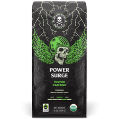 Death Wish Coffee front packaging showing bold branding and energy