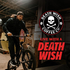 Death Wish Coffee ground texture close-up showing medium roast consistency and aroma