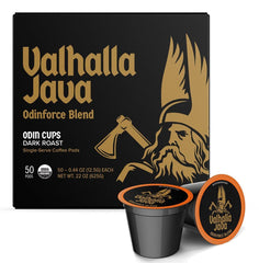 Death Wish Coffee Valhalla Java front packaging shows bold branding and organic label