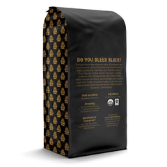 Close-up of Death Wish Valhalla Java ground texture highlighting grind consistency and rich roast aroma