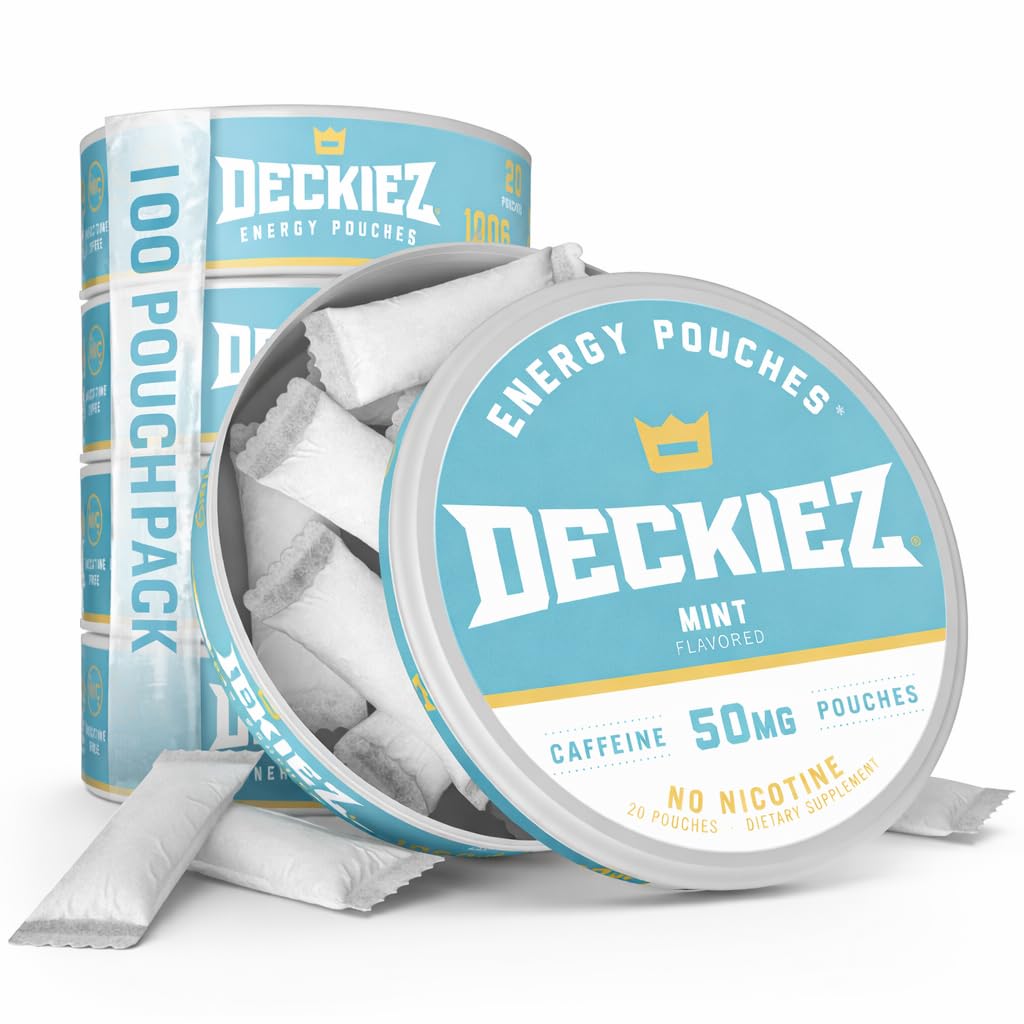 Deckiez front packaging five cans showing product variety and convenience