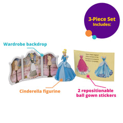 DecoPac Cinderella two dress stickers highlighting customization benefit