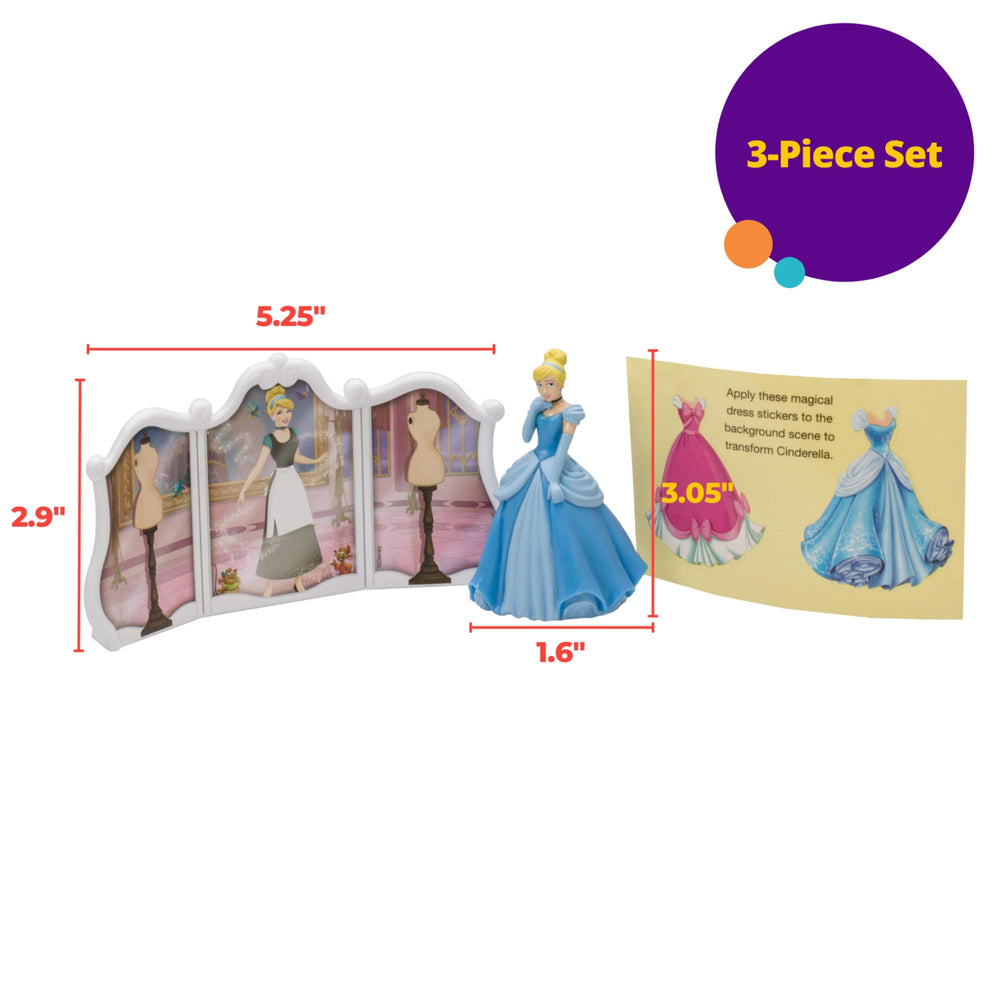 DecoPac Cinderella topper on chocolate cake showing instant centerpiece benefit