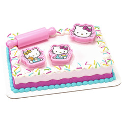 DecoPac Hello Kitty front packaging showing full 7-piece set and benefits