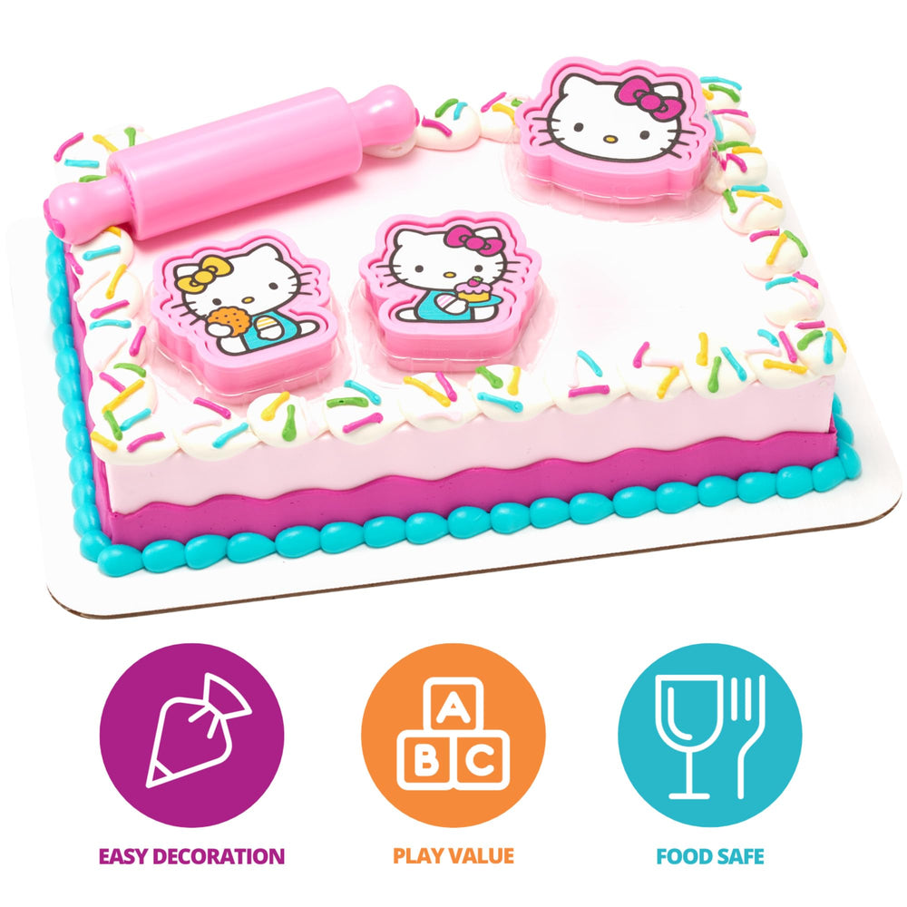 DecoPac Hello Kitty pink rolling pin close-up for easy fondant rolling