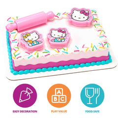 DecoPac Hello Kitty pink rolling pin close-up for easy fondant rolling