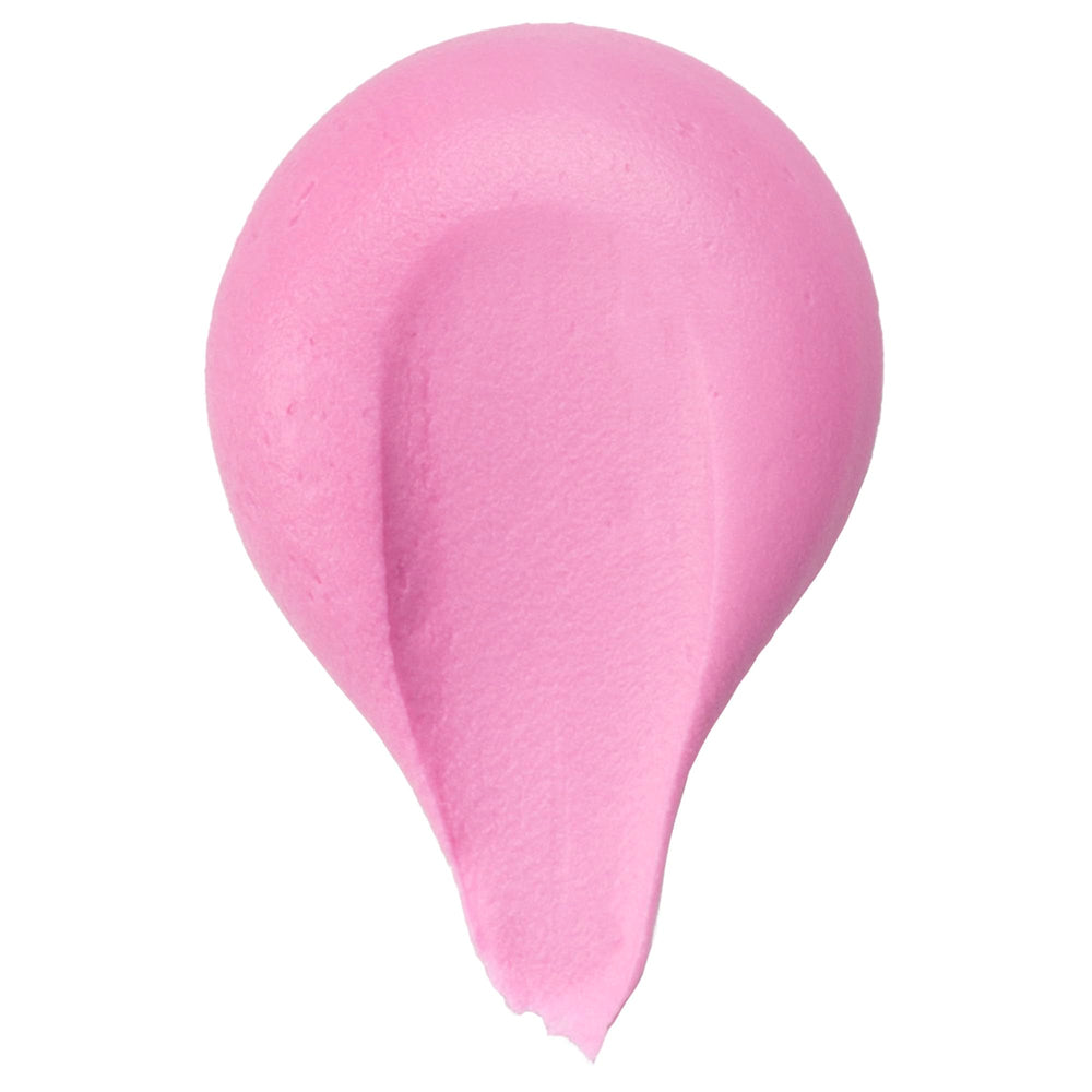 DecoPac piped frosting on cupcake demonstrating bright pink decoration