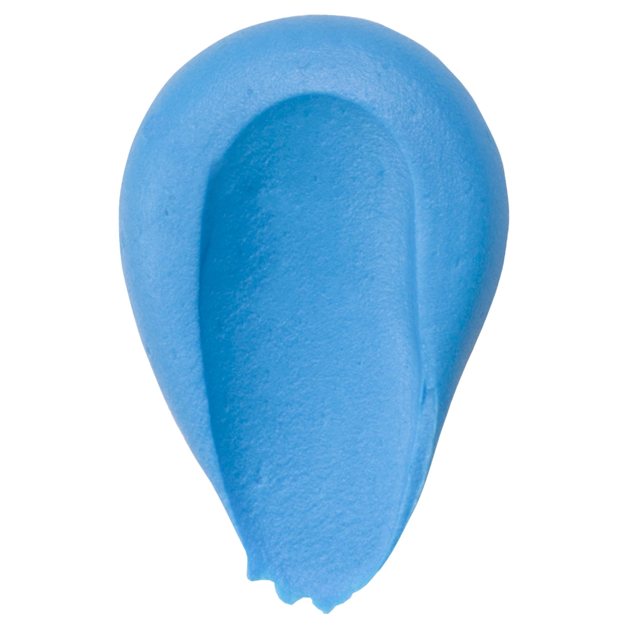DecoPac used to pipe blue frosting onto cake for crisp decorative edges