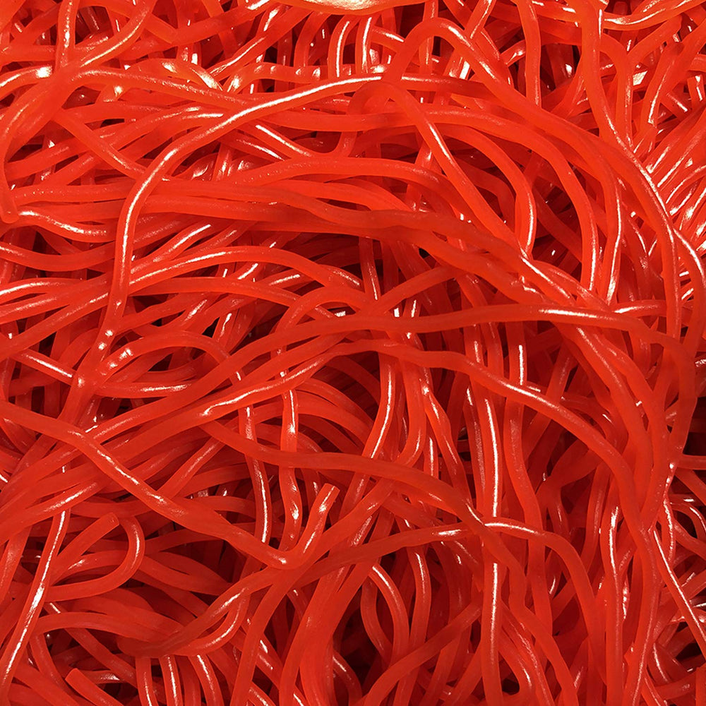 Dee Best strawberry licorice on a candy table for party presentation