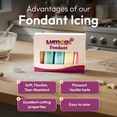 Dekozauber24 close-up of smooth fondant texture highlighting easy molding and clean finish