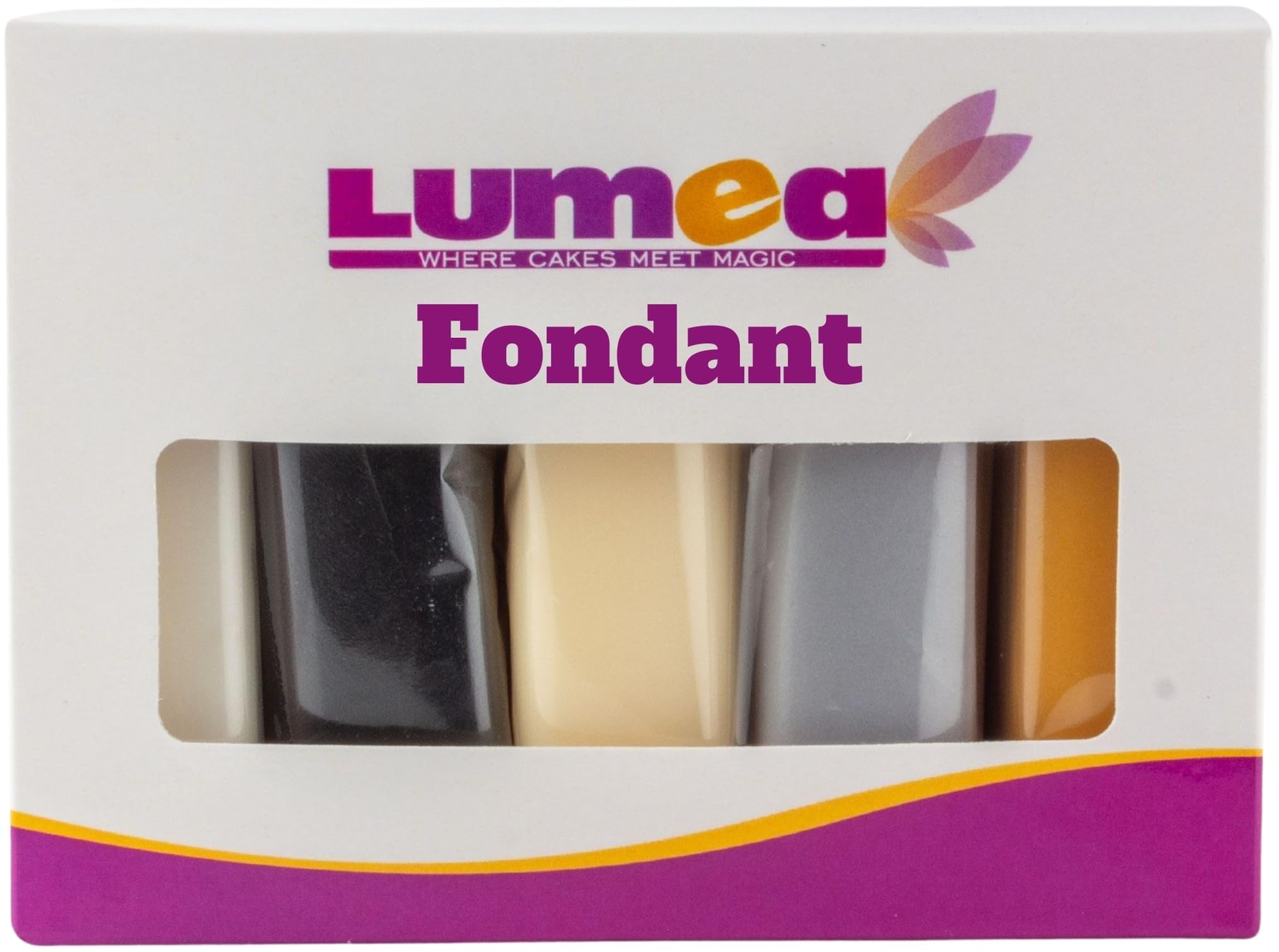 Dekozauber24 front packaging showing five fondant rolls and product labels, clear benefit
