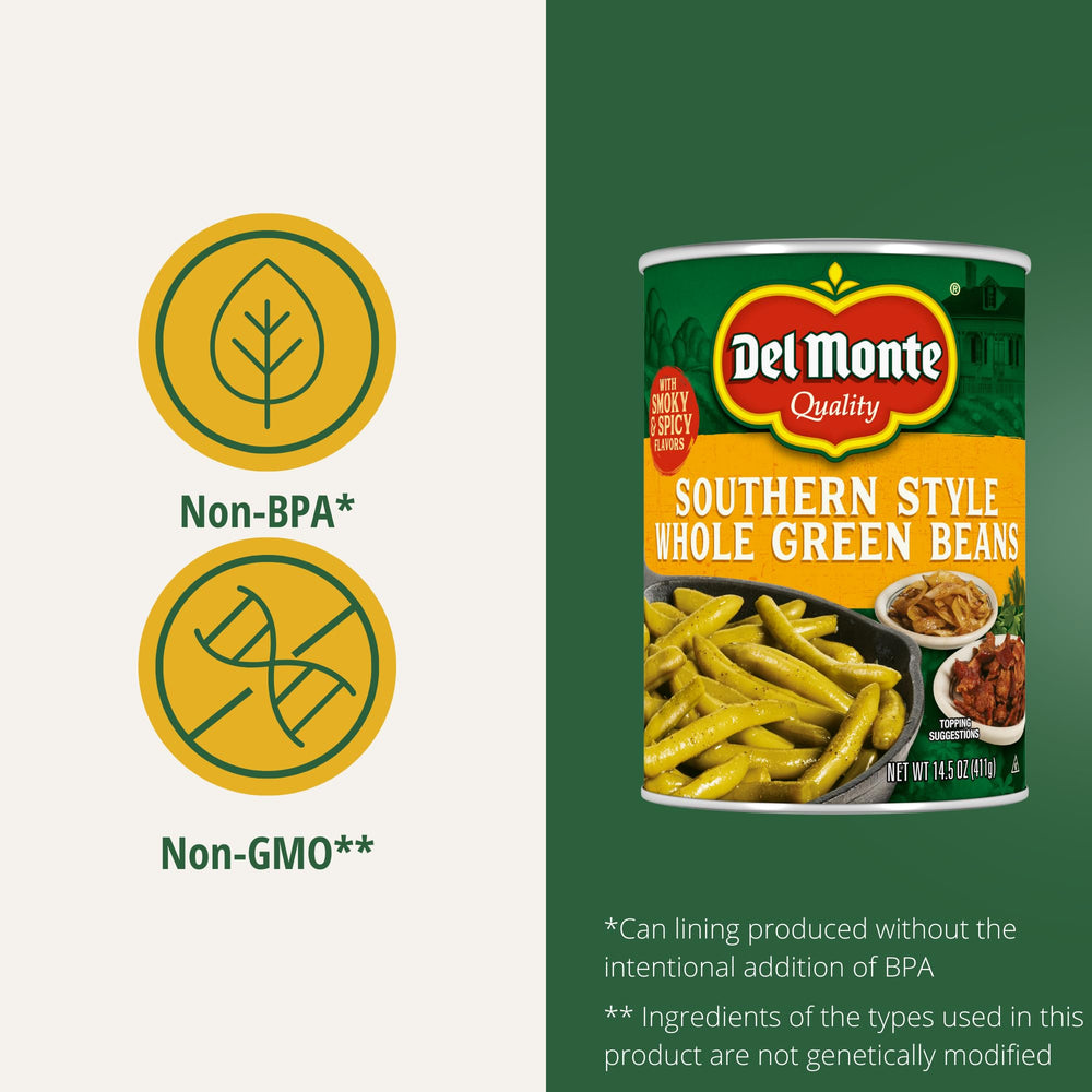 Del Monte can label and nutrition panel visible for informed ingredient and storage choices