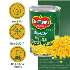 Del Monte canned corn added to a colorful salad offering fast, natural sweetness