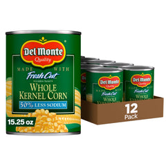 Del Monte front packaging 12 pack showing cans and convenience