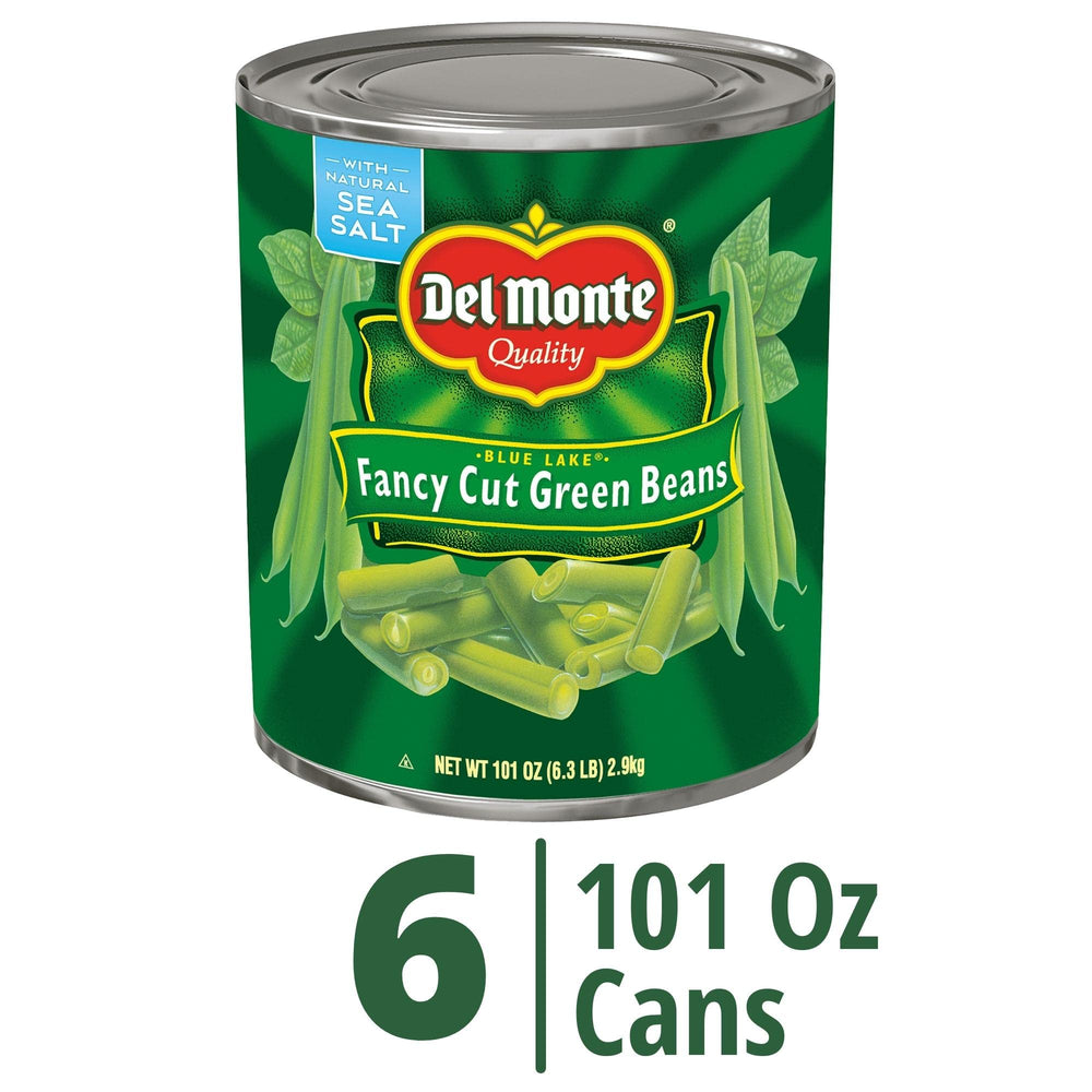 Del Monte label close-up highlighting ingredients and Non-GMO reassurance