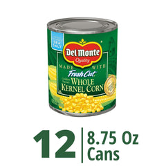 Del Monte opened can full of golden kernels highlighting ready-to-serve benefit