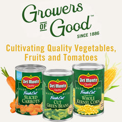 Del Monte opened pull-top can with corn ready to serve for quick meal prep