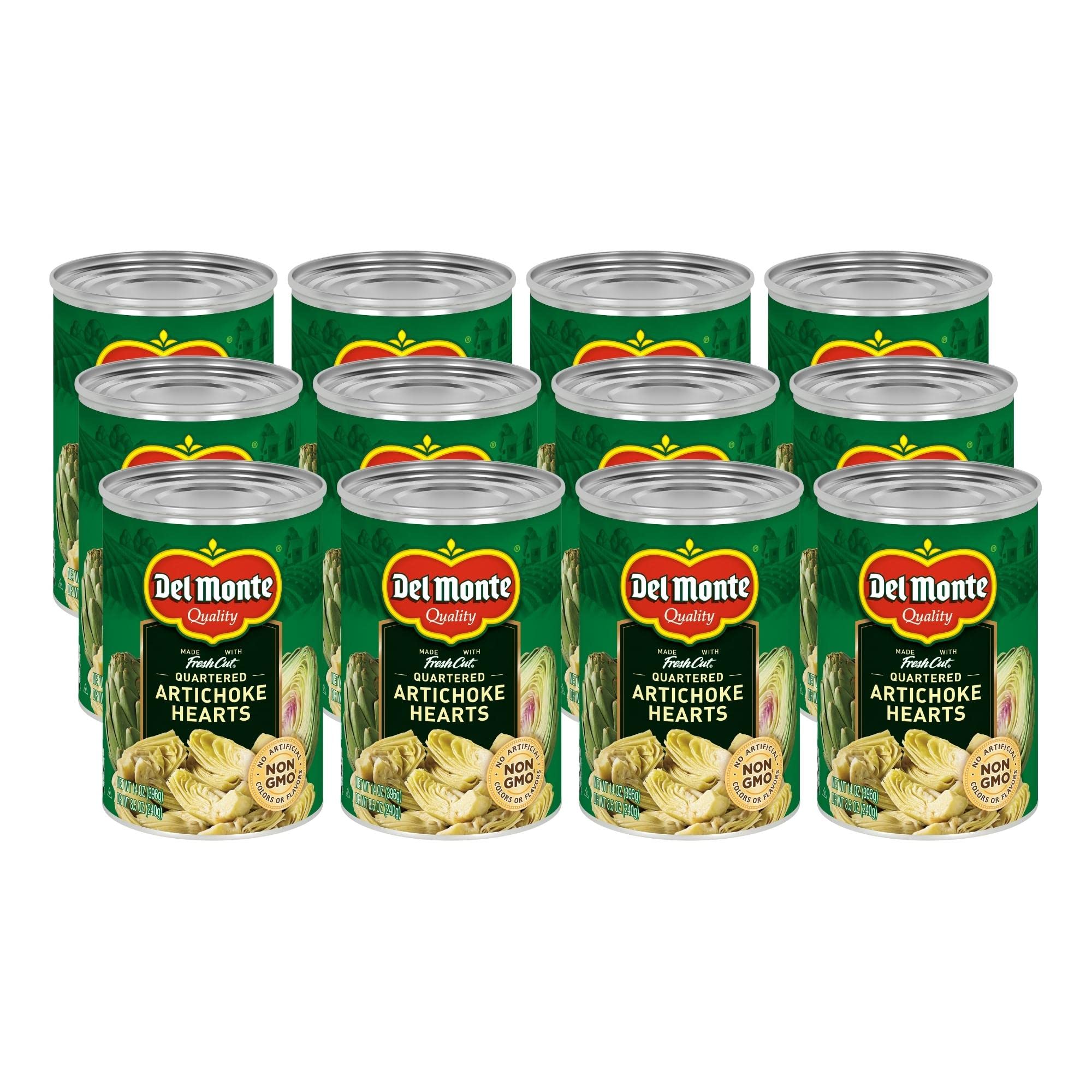 Del Monte front packaging showing 12-pack and convenience benefits