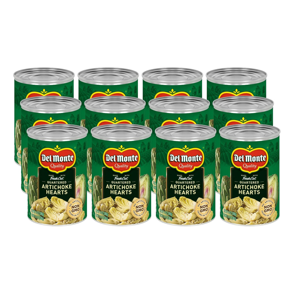 Del Monte front packaging showing 12-pack and convenience benefits