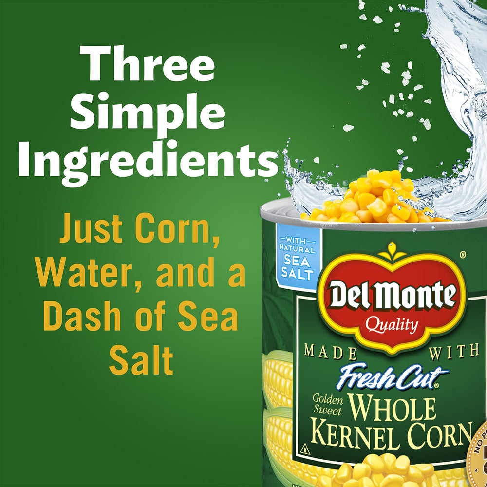 Del Monte corn served in bowl with butter illustrating easy serving idea