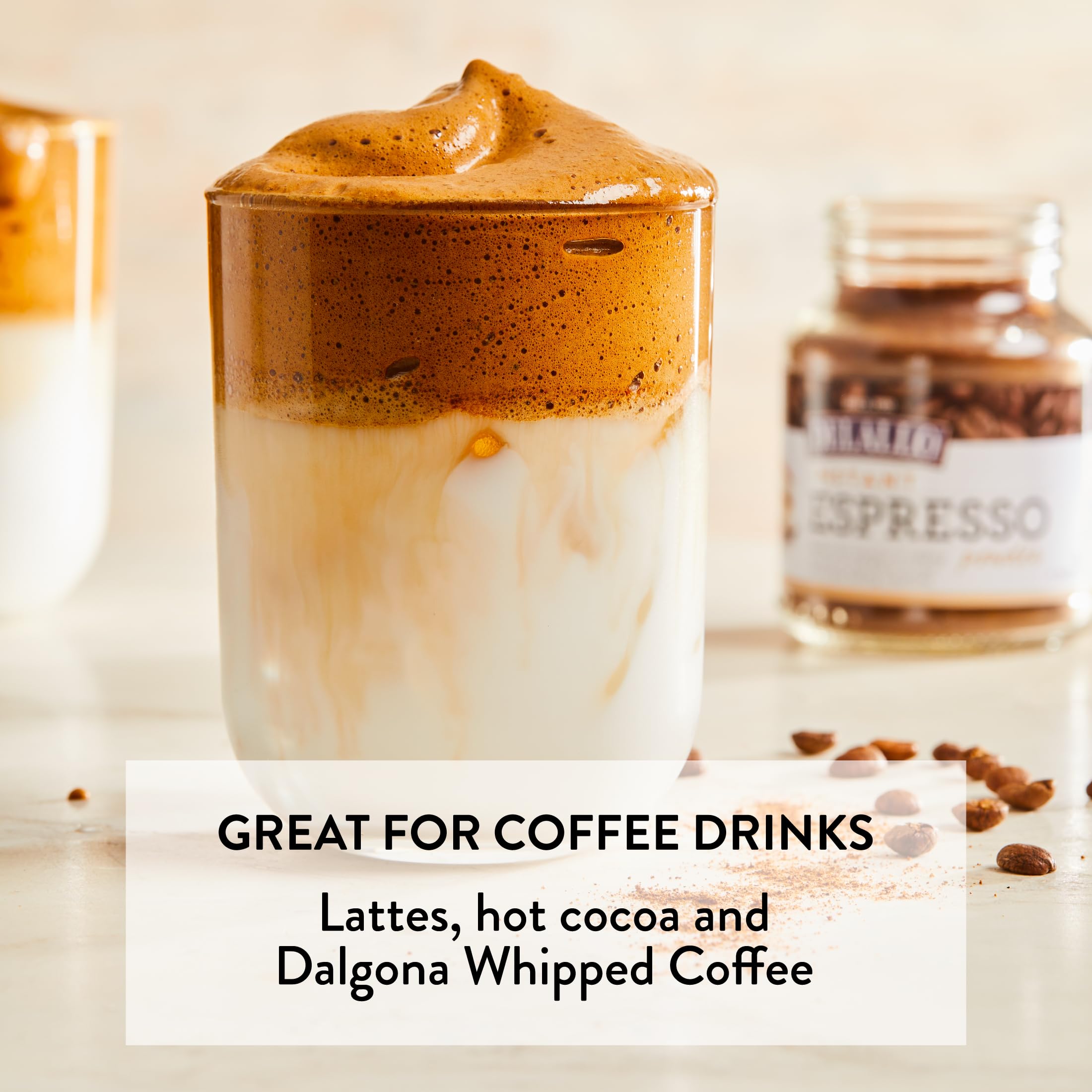 Tiramisu layered dessert using DeLallo instant espresso powder for soaking