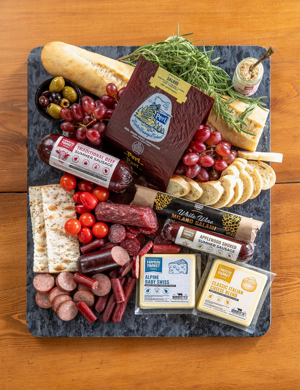 Deli Direct crackers honey and mustard staged for easy pairing and balance