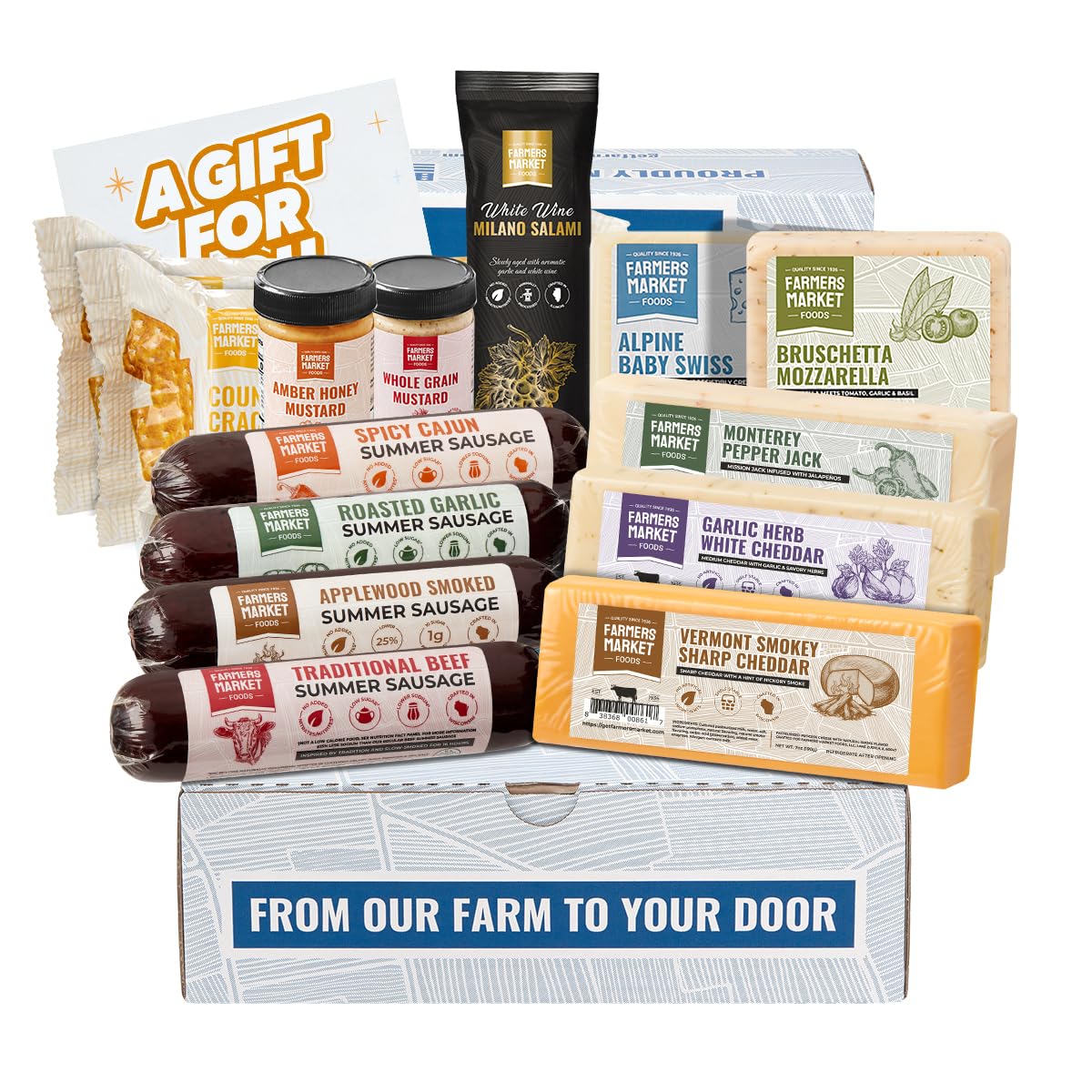 Deli Direct front packaging showing gourmet gift presentation and convenience