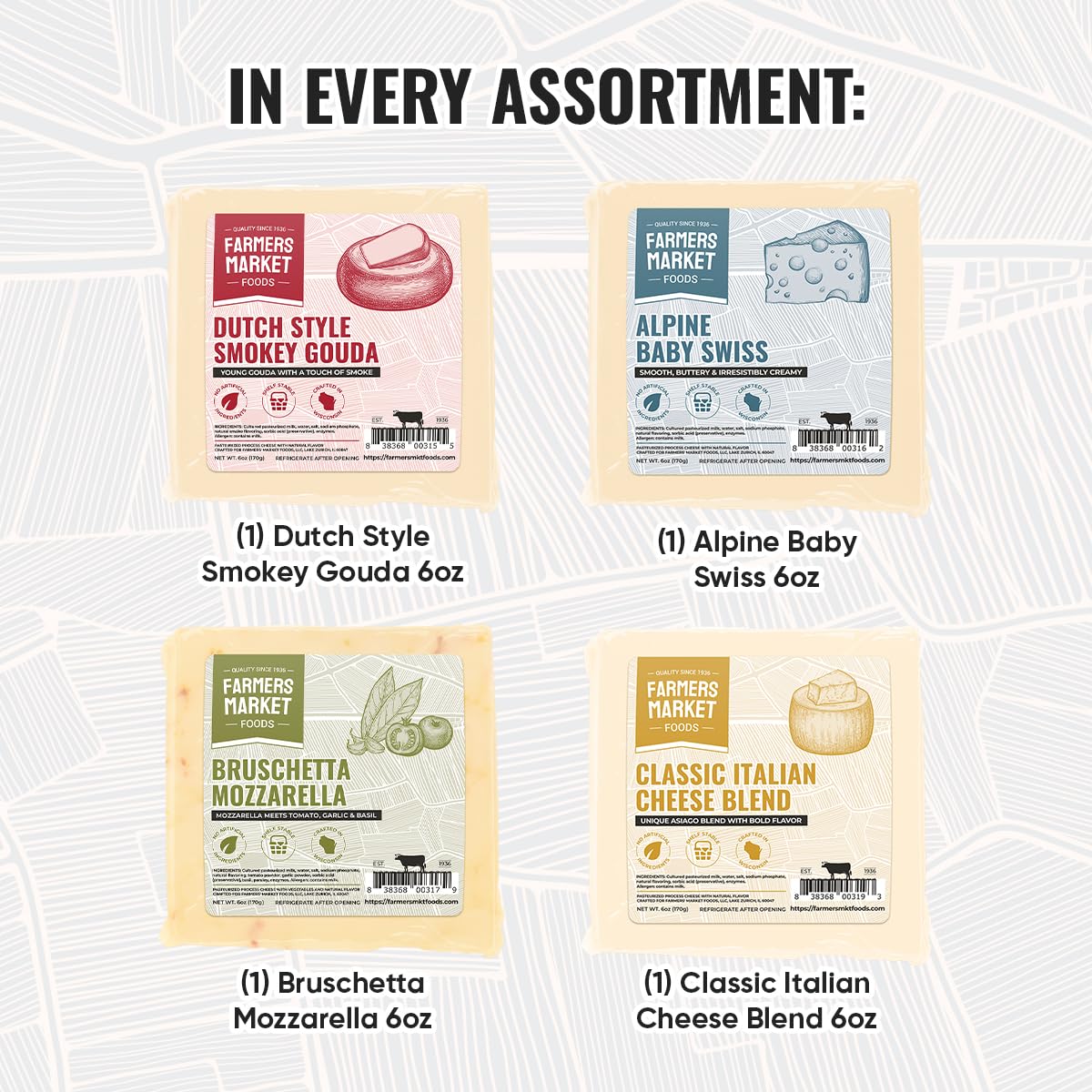 Deli Direct individually wrapped cheese blocks highlighting freshness and convenient portions