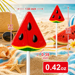 DelicYum watermelon umbrella flip-flop ice cream shapes arranged, playful table decor