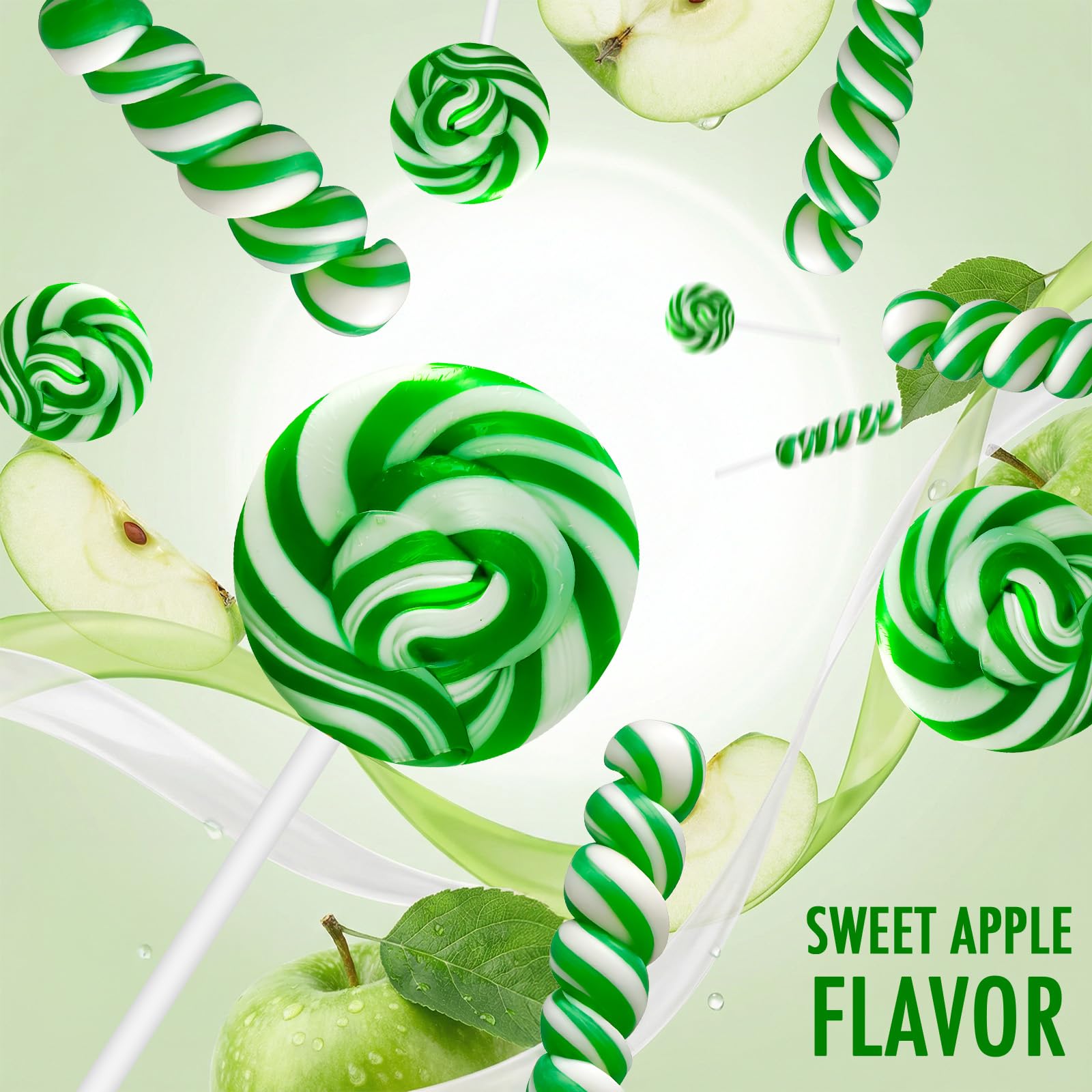 DelicYum close-up of swirl texture highlighting crisp apple flavor and visual appeal