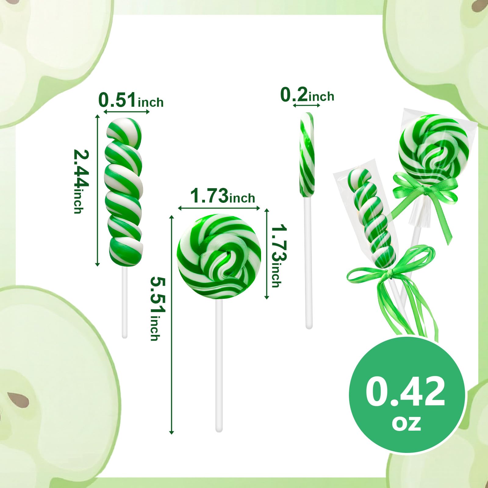 DelicYum twisty disc detail displaying shape and bright colors for festive decorations