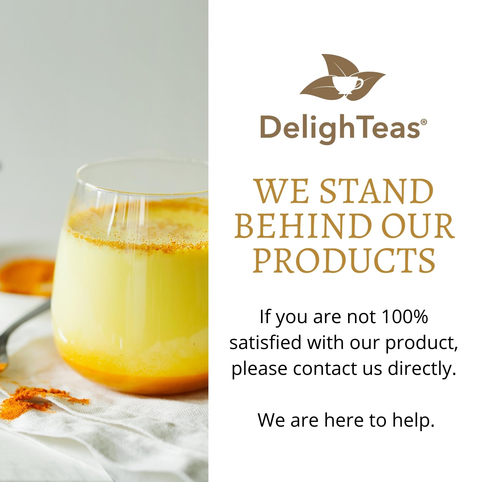 DelighTeas golden milk served at breakfast showcasing daily ritual