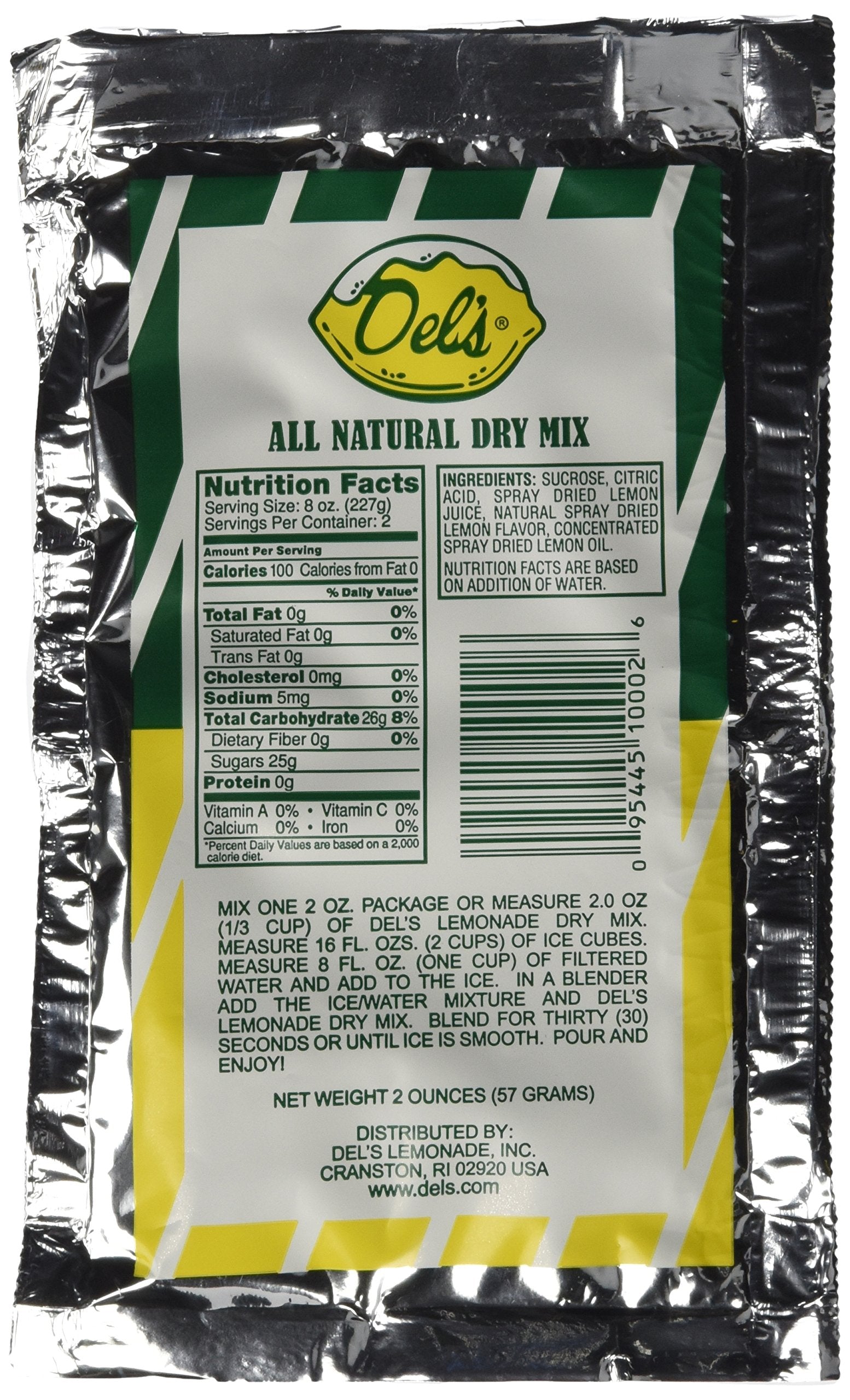 Del's blended frozen lemonade in clear cup showcasing smooth texture and refreshment