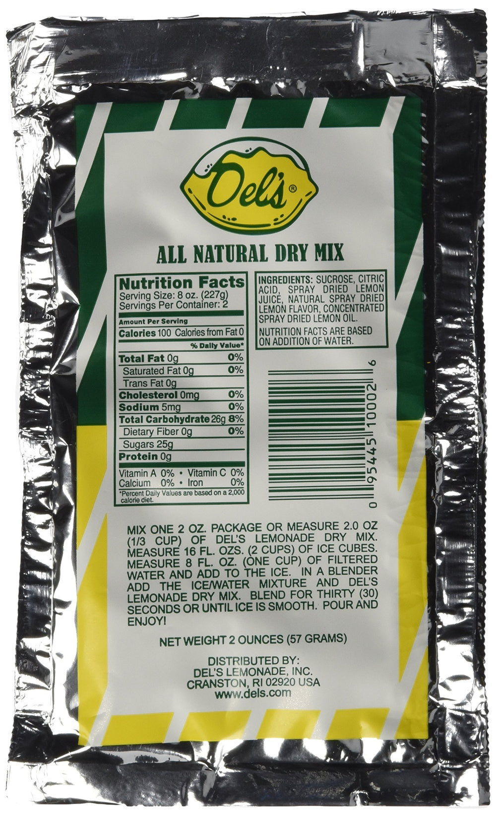 Del's blended frozen lemonade in clear cup showcasing smooth texture and refreshment