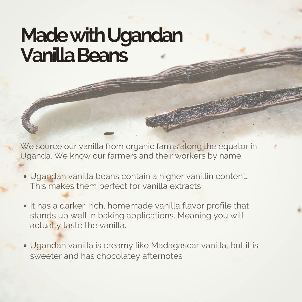 Deluxe Fine Foods vanilla paste used on cupcakes in a bakery setting showcasing consistent flavor result
