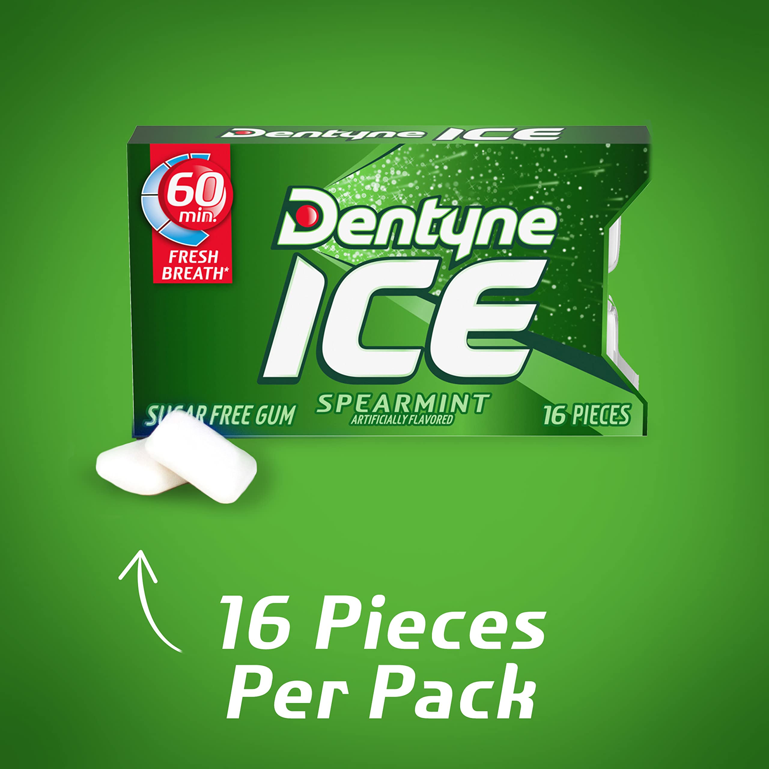 Close-up of gum cube texture and shape showing consistent pieces