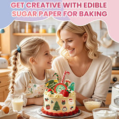 Derzio printed icing sheet on cake displaying crisp image transfer benefit