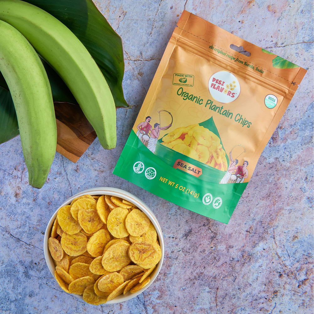 Desi Flavors chips served in a bowl in a casual setting demonstrating ready-to-eat convenience