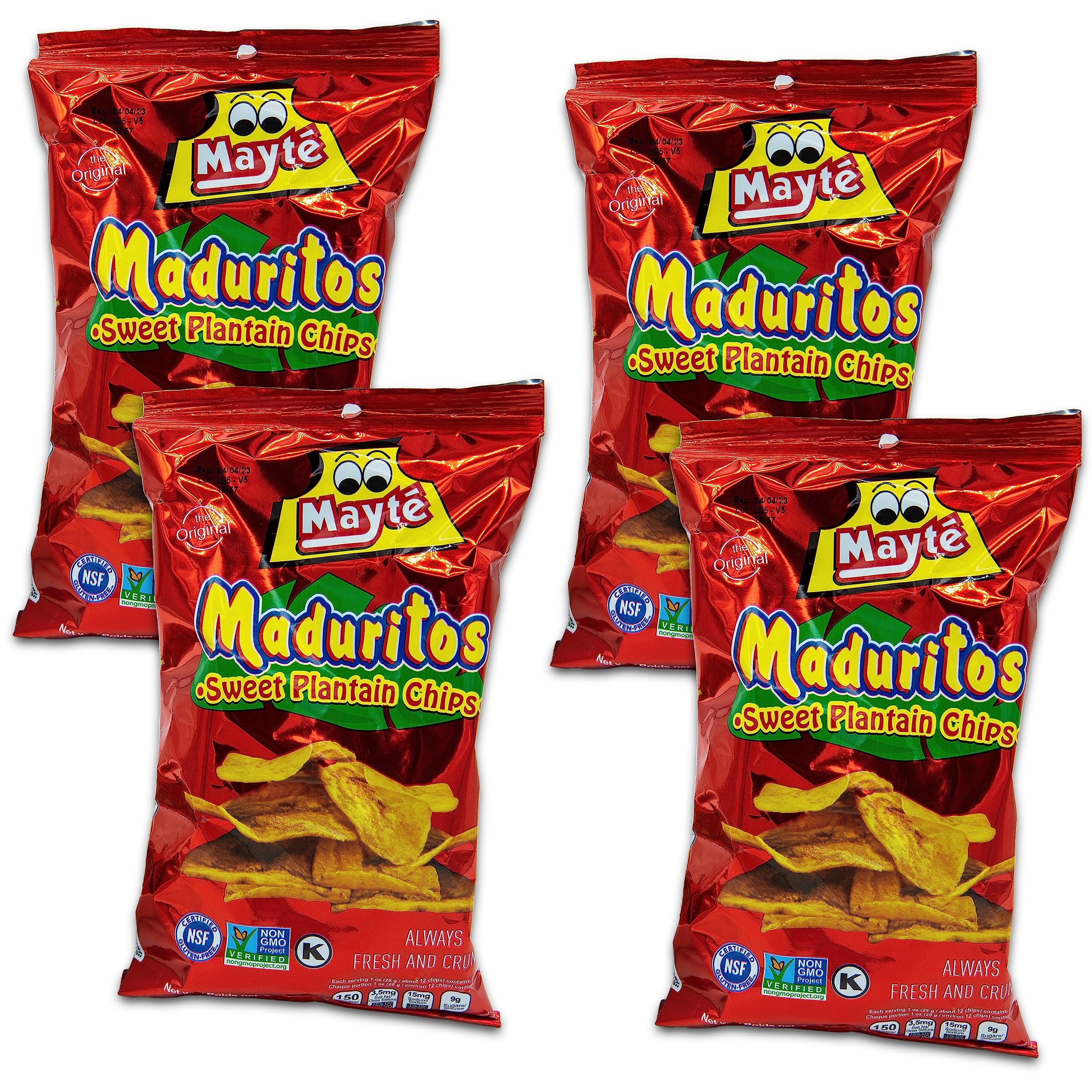 Despensa Colombiana front packaging showing Maduritos value 4-pack, clear branding and size