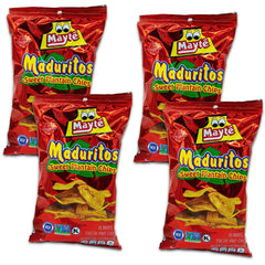 Despensa Colombiana front packaging showing Maduritos value 4-pack, clear branding and size