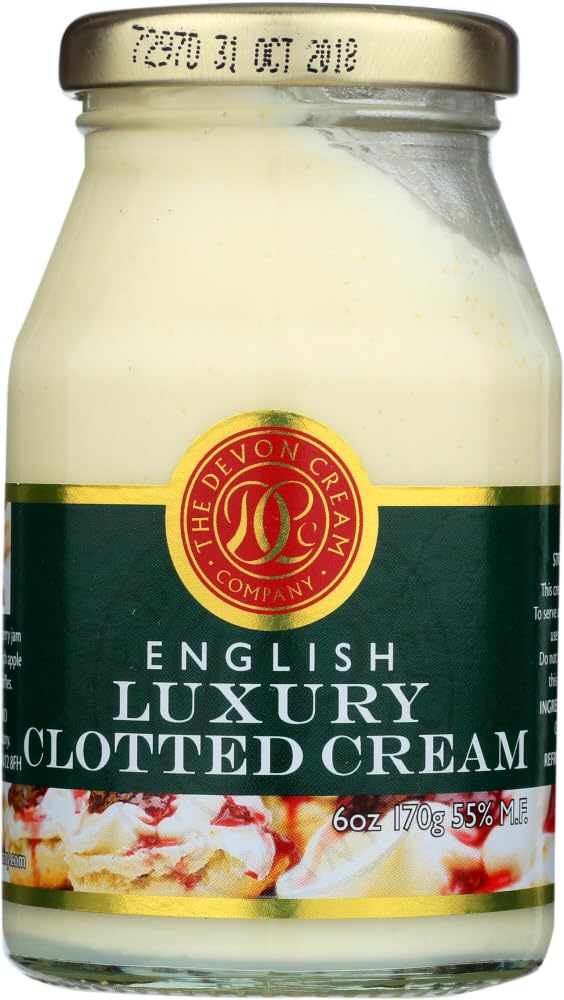 Devon Cream Company front jar view showing label and easy-spread benefit