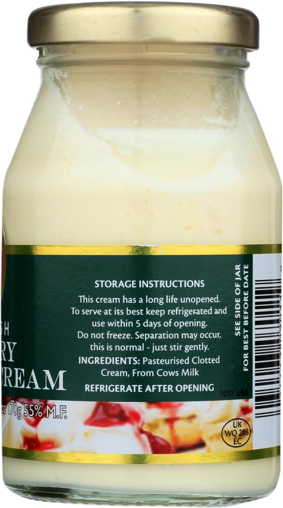 Devon Cream Company 6 oz jar next to teaspoon showing compact portion benefit