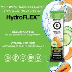 Devotion HydroFLEX single stick close-up highlighting portable vitamin boost