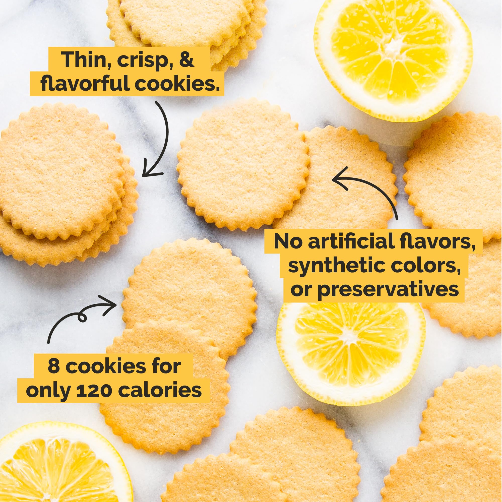 Dewey's Bakery Meyer Lemon close-up texture highlighting bright citrus flavor