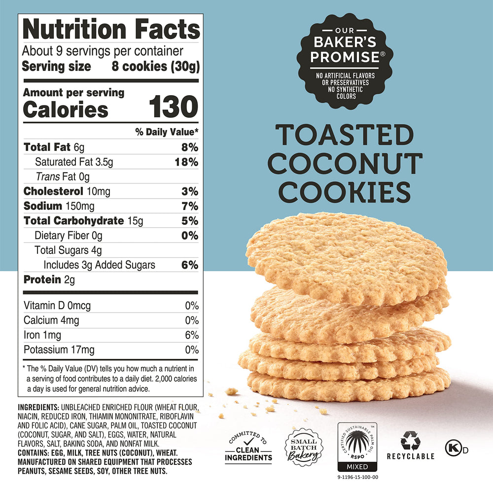 Dewey's cookie beside coffee mug showing scale and portion for sharing convenience